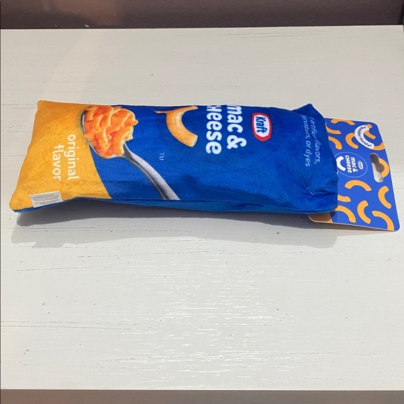 Mac & Cheese Plush Dog Squeaky Crinkle Toy! - Picture 4 of 5